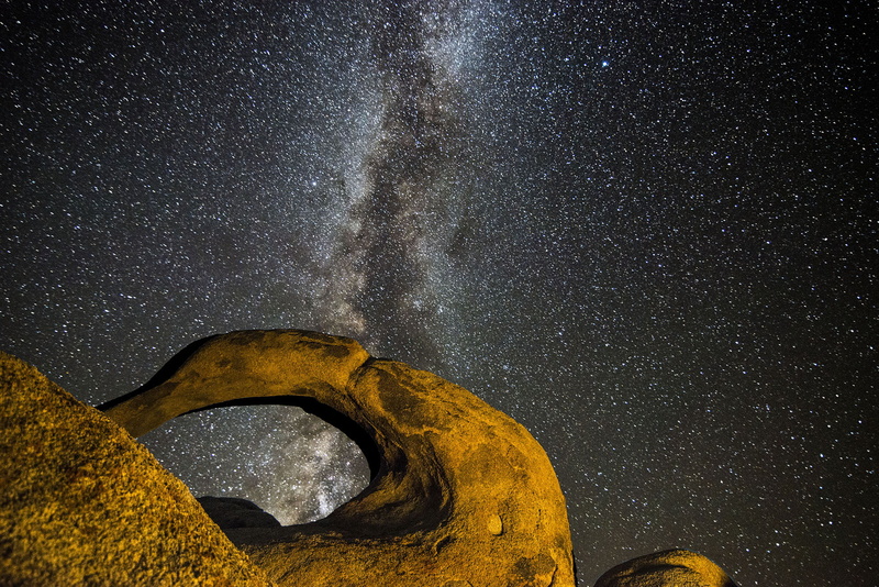 galaxy, brown, Arches, Milky Way, formation, Night, 1080P, brown stone, Alabama Hills  California, astronomy, CA, stone, Bishop, star - Space, nikon  D800
