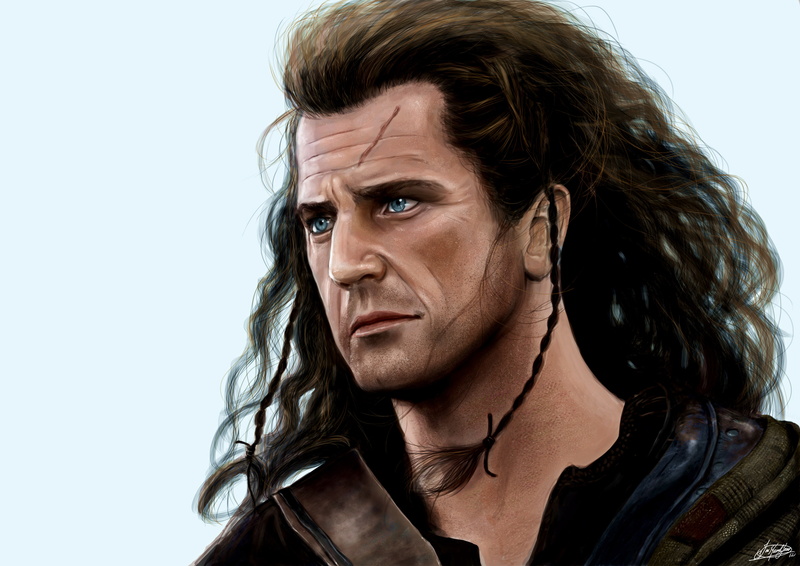 brave heart, William Wallace. Mel Gibson, male, the film, 2K