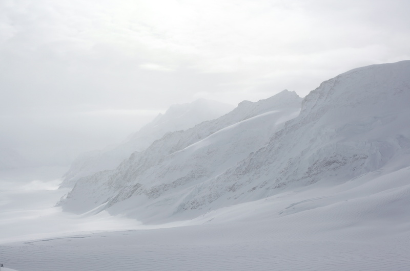 Fog, Frost, The Bernese Alps, 5K, Jungfrau, Mountains, Snow, Switzerland, Winter