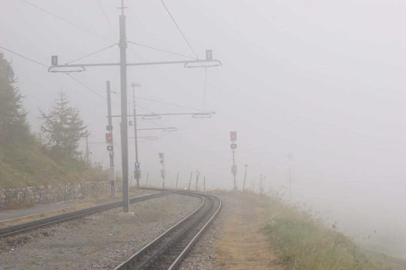 jungfrau railway, electricity, outdoors, cable, railway station, lights, the way forward, sky, parallel, Rack Railway, power line, signal mast, technology