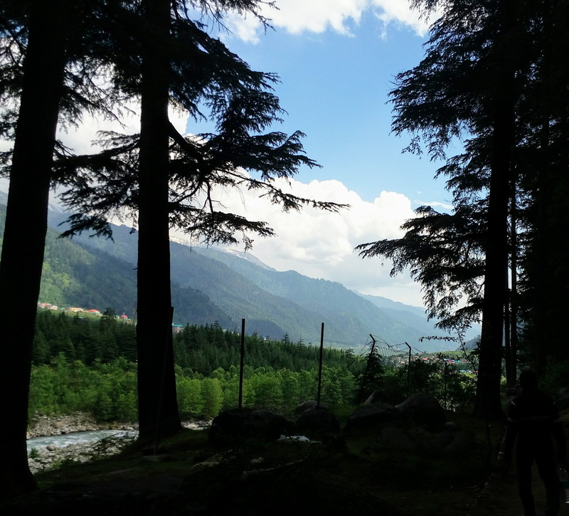 tranquil scene, atal bihari vajpai institute rd, nature, non-urban scene, tree, india, landscape, no people, beauty in nature, cloud - sky, mountain range