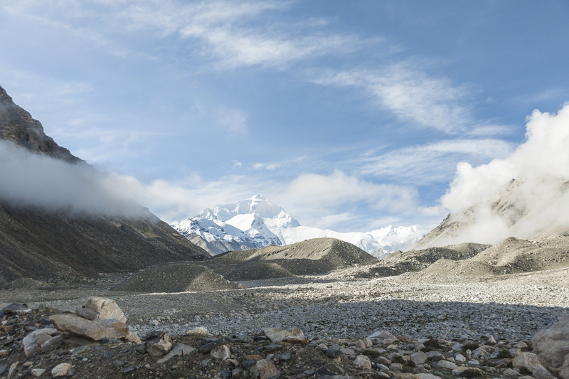 travel, autonomous area, himalayas, mountain peak, outdoors, power in nature, sky, mountain, range, winter, mountain range, no people, north side, landscape