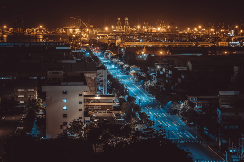 night, Taiwan, Kaohsiung, the city, 1080P