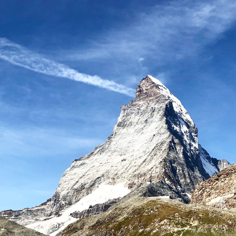 formation, building, high, nature, zermatt, leisure activities, switzerland, winter, matterhorn, scenery, cloudy, glacier, day, 1080P, cloud - sky, slope