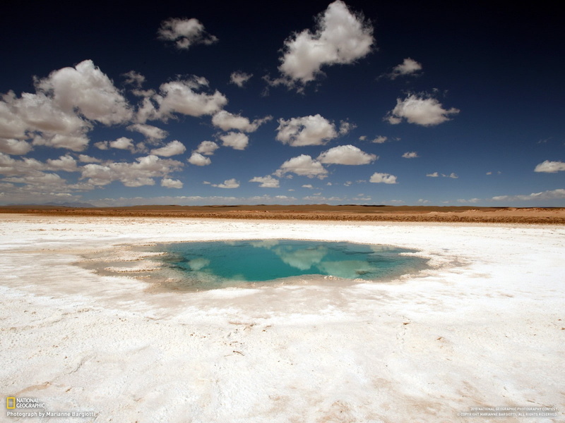 salt, desert, sky, Argentina, landscape, 720P, water