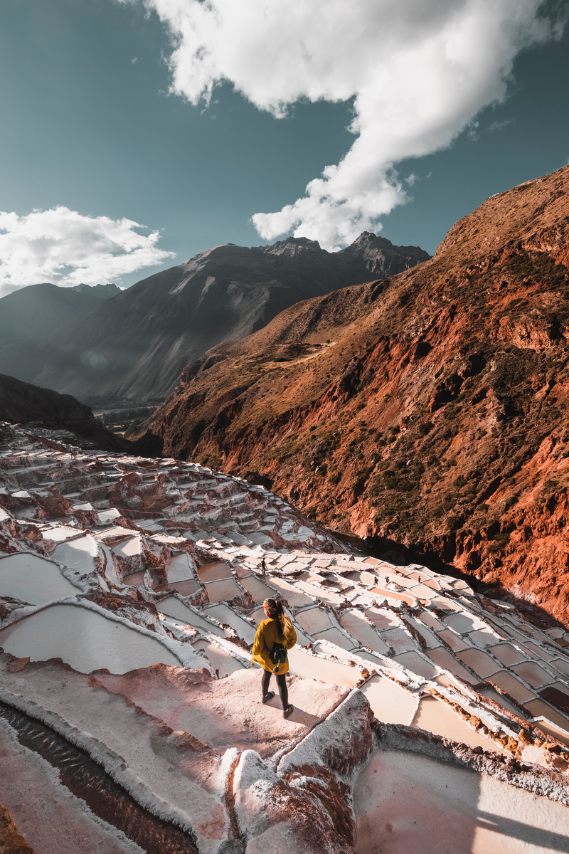 scenics - nature, mountain range, mountain, peru, brown, ice, winter sport, one person, mountains, landscape, 5K, cold temperature, nature, cusco, snow