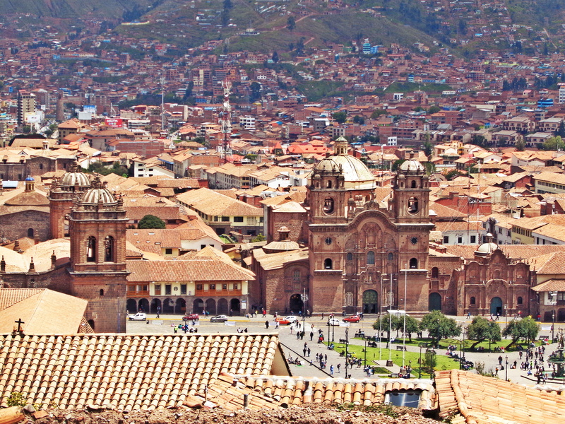 photo, landscape, Peru, belief, building, roof, townscape, built structure, residential district, spirituality, building exterior, cityscape, crowd, place of worship