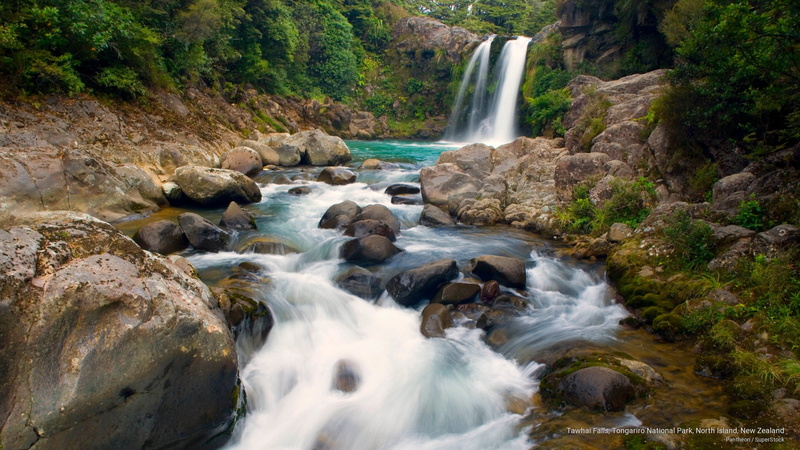National Parks, park, falls, island, zealand, 2K, tongariro, north, tawhai, national, new