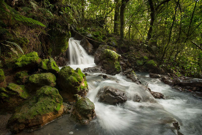 beauty in nature, no people, blurred motion, scenics - nature, stream, flowing water, stream - flowing water, Tongariro National Park, New Zealand, land
