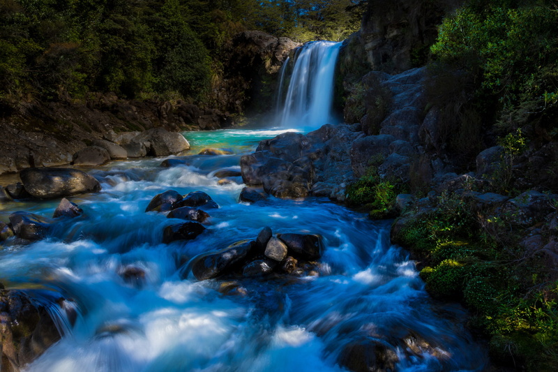 1080P, Tongariro National Park, New Zealand, waterfall, river, Tawhai Falls