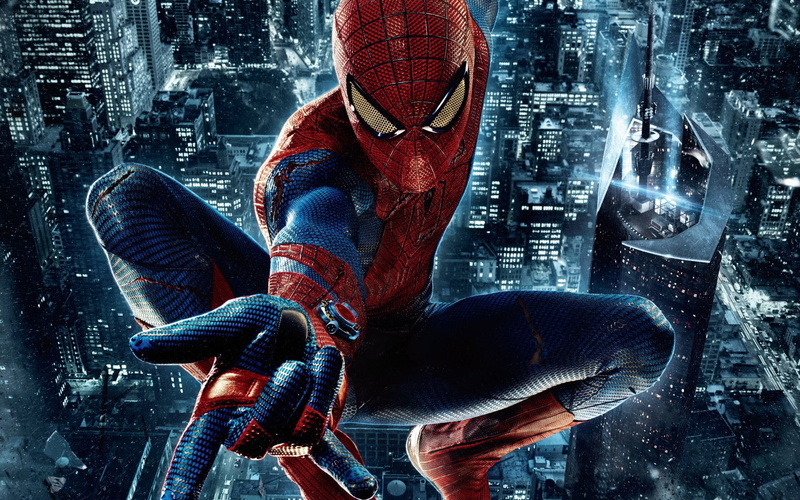 Spider, 1080P, City, Man, Night, Amazing