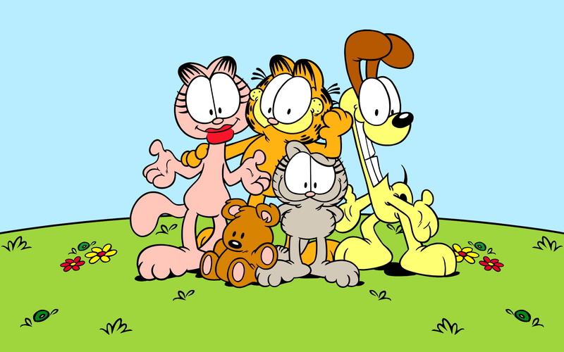 cartoon, 2K, Garfield, cats