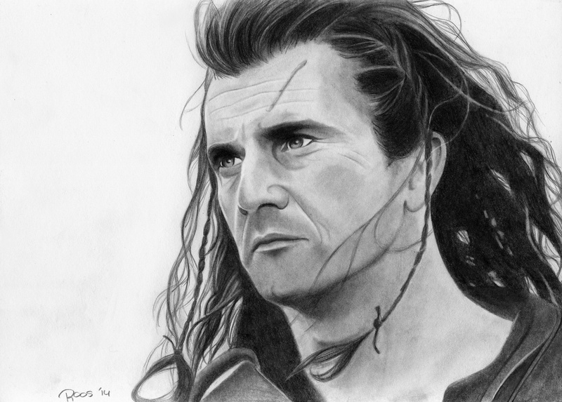 1080P, figure, Mel Gibson, hero, face, Brave heart