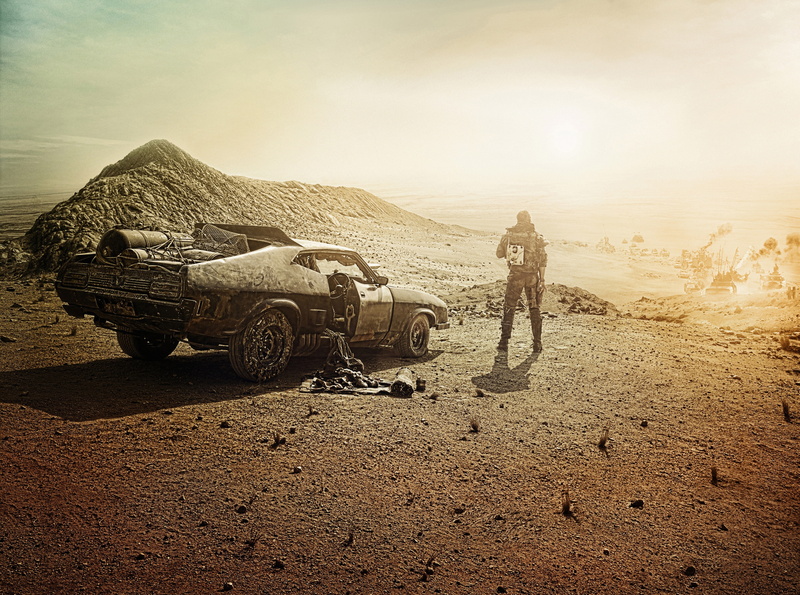 car, black, Other Movies, Movies, nature, 2015, mountain, mad max, sunlight, max rockatansky, mad, land vehicle, men, Post-apocalyptic, landscape