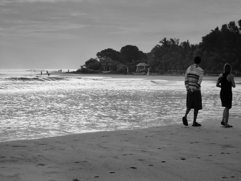 women, walking, love, couple, sand, two people, scale, arugambay beach, beauty in nature, water, togetherness, sri lanka, leisure activity, rear view, 4K