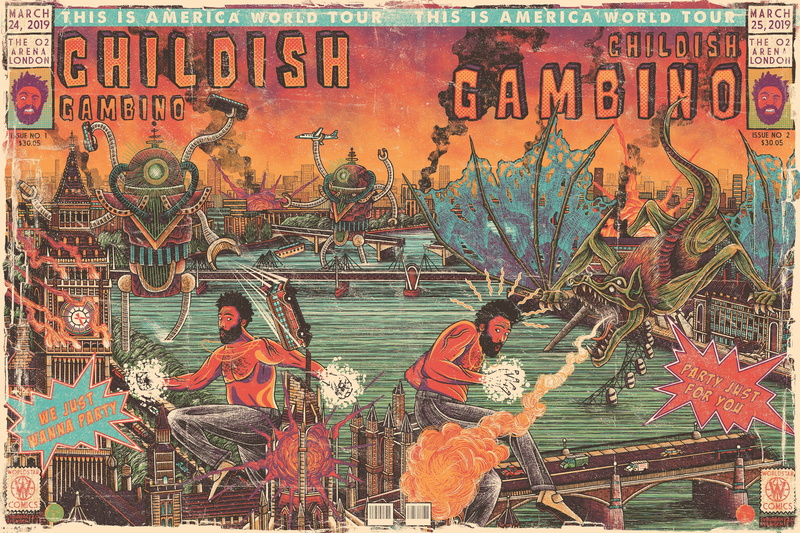 4K, donald glover, childish gambino, poster