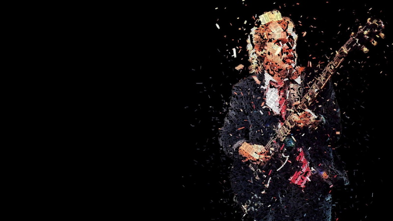 1080P, AC DC, Typographic Portraits, Angus Young