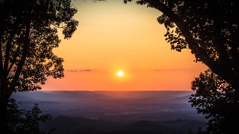 outdoors, nature, no people, united states, mountains, alabama, orange color, sun, environment, beauty in nature, idyllic, 5K, non-urban scene, sky, tranquility