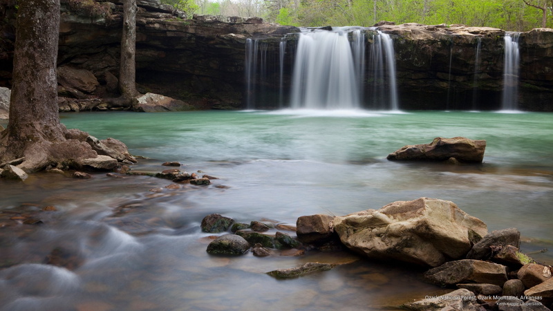 forest, 2K, national, Waterfalls, arkansas, ozark, mountains