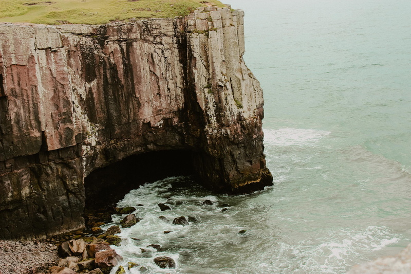 nature, non-urban scene, rock, near, watet, solid, eroded, tranquil scene, day, cliff side, cliff, body, beside, waterfront, no people, outdoors, idyllic