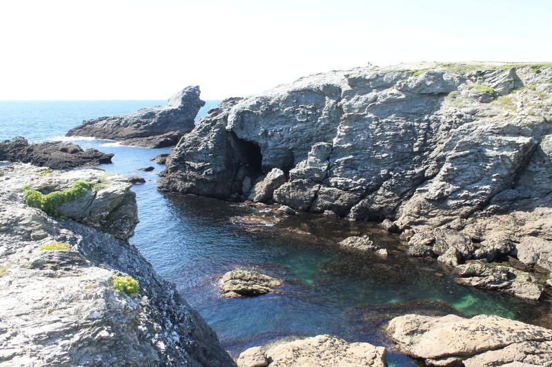 formation, sky, solid, sea, day, clear sky, rock - object, 4K, no people, scenics - nature, land, outdoors, rocky coastline, beauty in nature, rock, non-urban scene