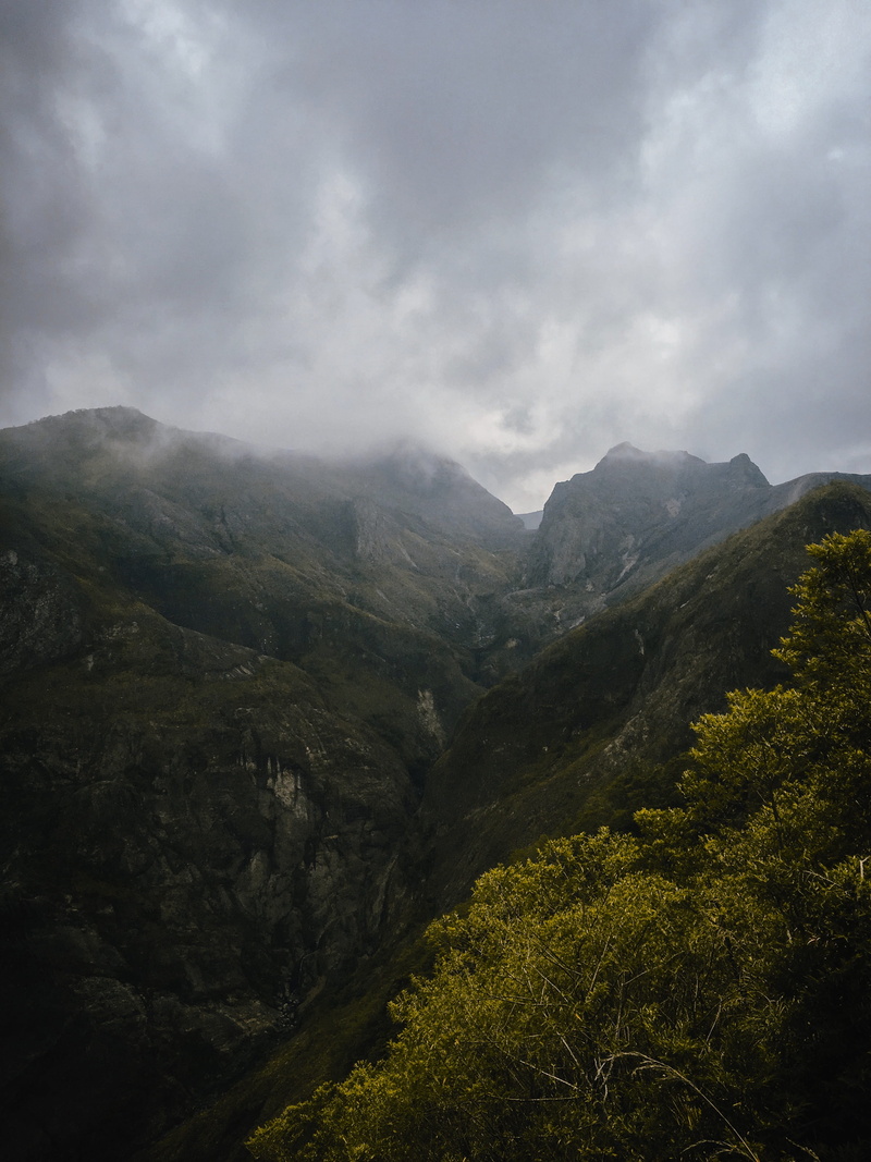 landscape, haze, mountain peak, indonesia, 4K, kelud, tree, cloud - sky, day, fade, top, beauty in nature, valley, environment