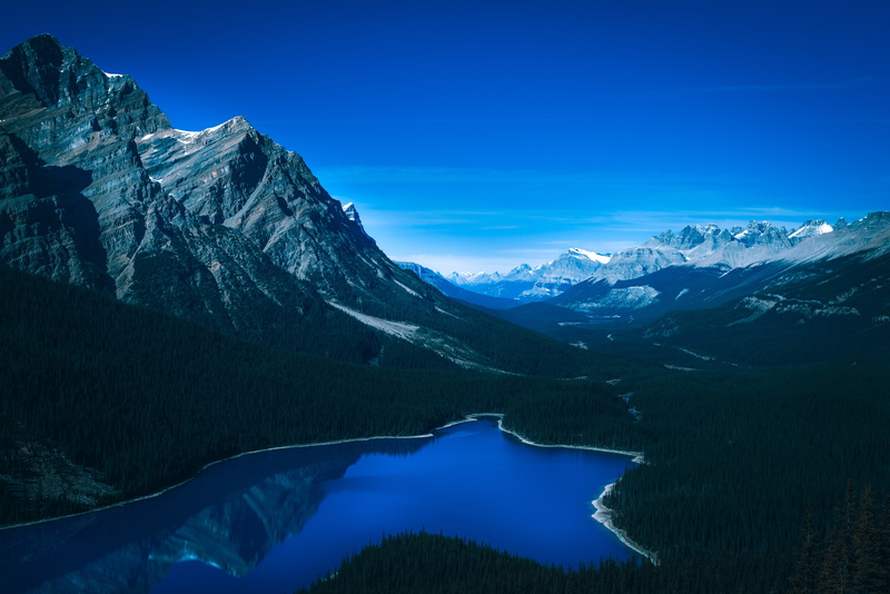 mountains, canada, 5K, peyto lake