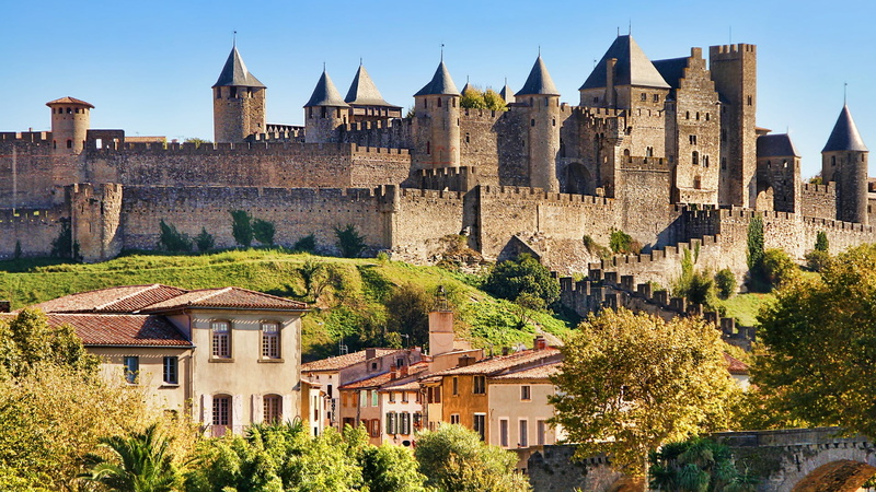 castle, building, history, historic site, sky, travel destinations, building exterior, tours, the past, fortification, plant, town, residential district