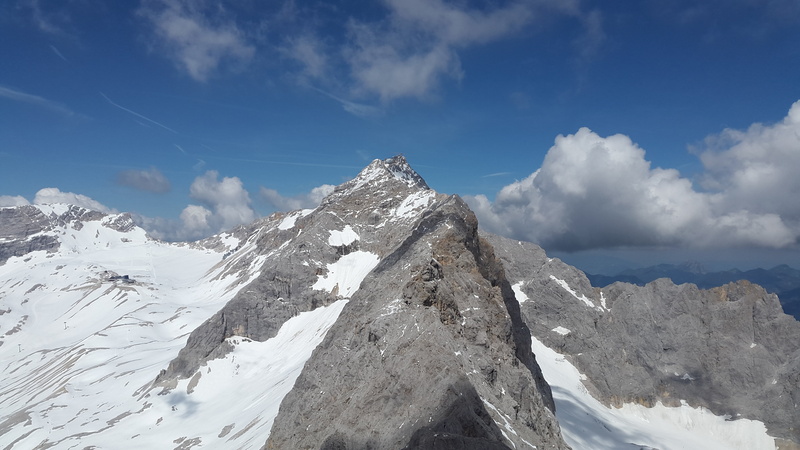 mountain range, travel, tranquil scene, mountains, height, scenics - nature, ostallgäu, ridge, mountain peak, steep, zugspitze massif, mountain, white color