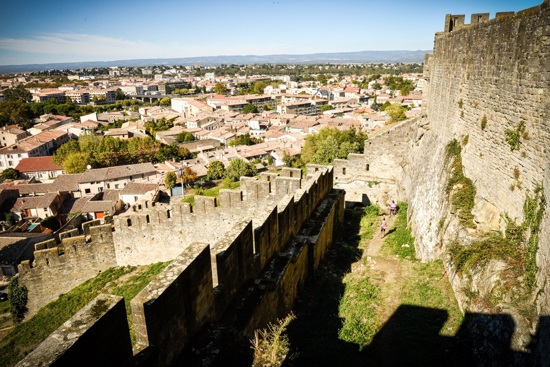 residential district, france, water, outdoors, tours, Medieval, ancient, cityscape, day, building, Carcassonne, 2K, travel destinations, cathar country