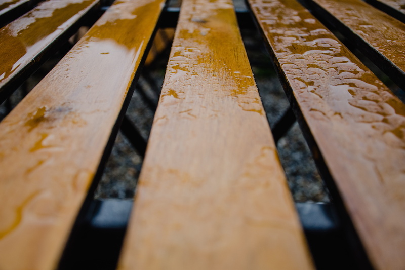feel, depth, close-up, backgrounds, 5K, side by side, weathered, brown, in a row, sit, quiet, indoors, textured, lines, rain, france, wet, still life
