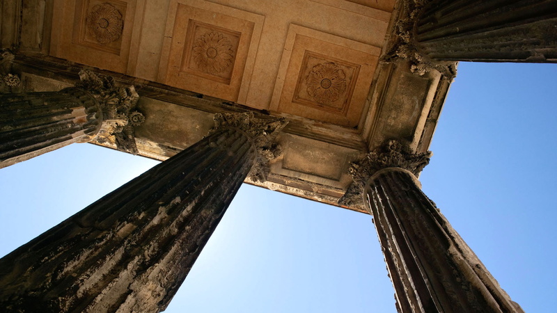 France, Maison Carrée, Roman temple, Gar, 1080P, column, Languedoc-Roussillon, architecture, It