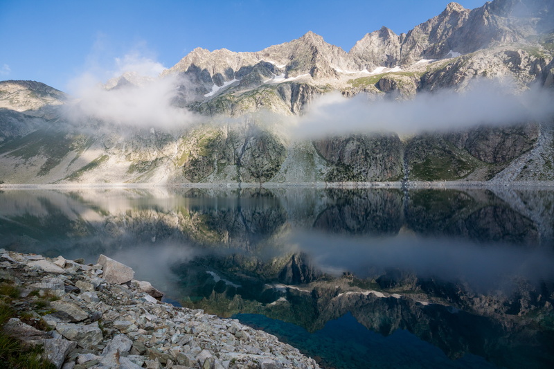 beside, reise, journey, Frankreich, range, Lac de Cap de Long, scenics, Aragnouet, mountain Peak, lake, voyage, nature, 4K, european Alps, Languedoc-Roussillon Midi-Pyrénées