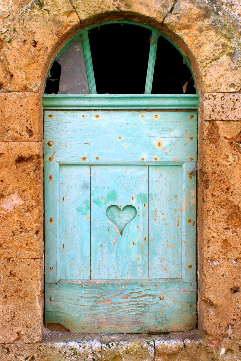 wood, day, wood - material, safety, window, rusty, fr, turquoise colored, building, village, house window, door, mounted, obsolete, green, facade, pane