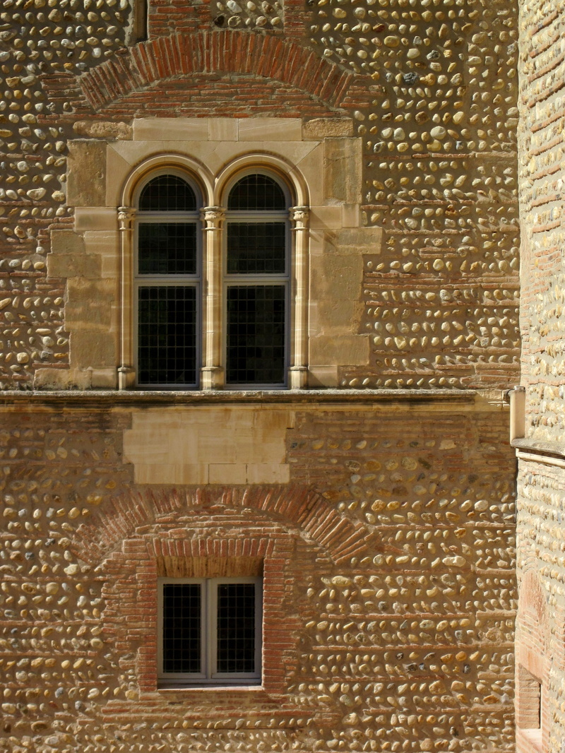 old, ornate, france, pyrenees-orientales, 2K, windows, built structure, day, low angle view, window frame, wall - building feature, architecture, wall