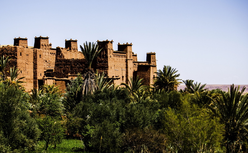 morocco, unesco, worldheritagesite, built structure, ksar, almaghrib, Trees, mudbrick, travel destinations, amerruk, old, tropical climate, City, brown