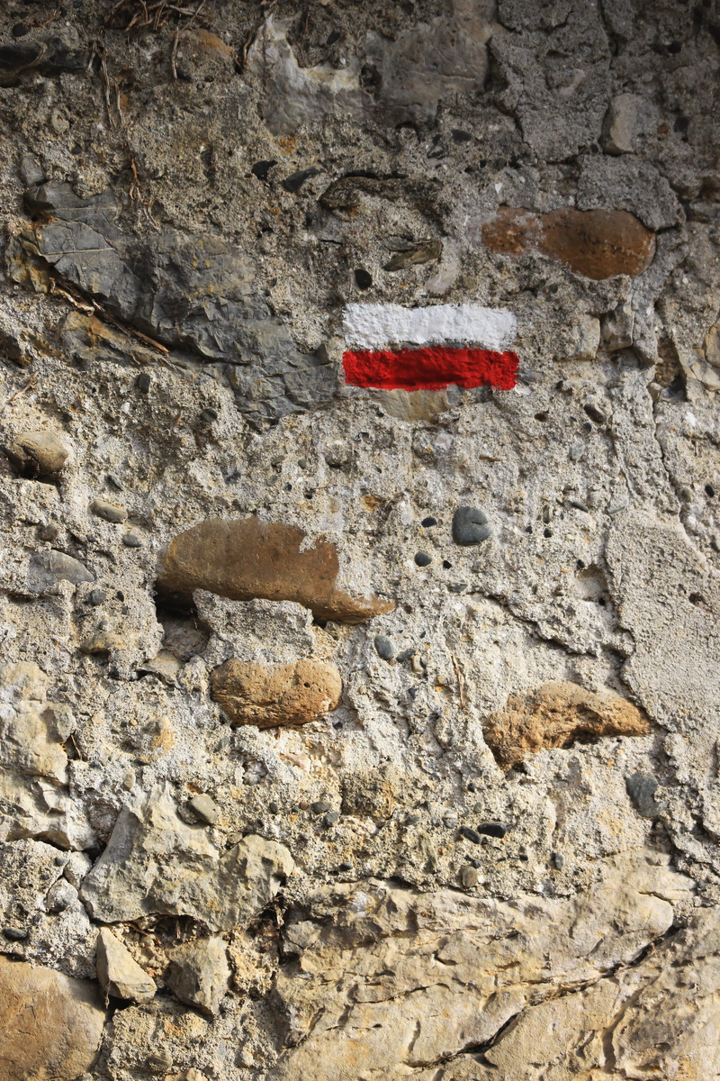 solid, pyrenees, no people, rock - object, nature, voyage, france, rough, communication, outdoors, built structure, mark, road, stones, brick, architecture