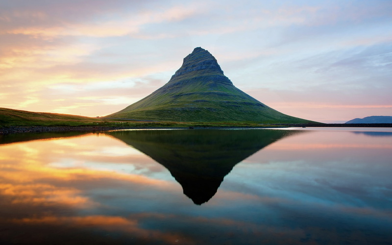 1080P, Iceland, Extinct, Sunset, Volcano