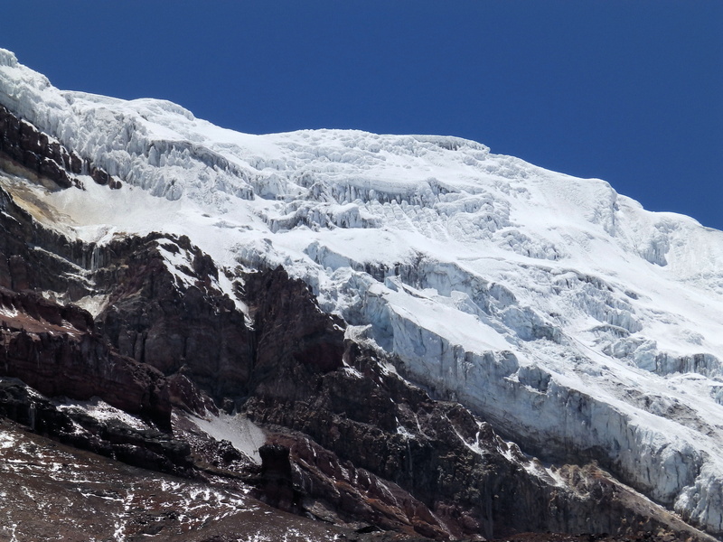 mountains, mountain range, scenics - nature, 4K, extinct volcano, mountain, no people, winter, clear sky, cold temperature, chimborazo, water, day, environment