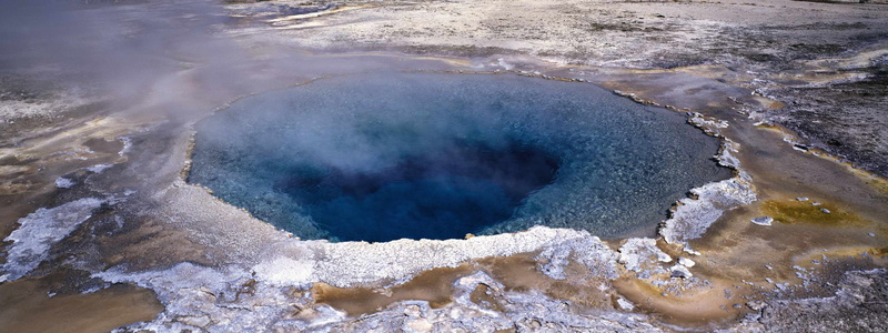 geyser, blue water, heat - Temperature, scenics, steam, sulphur, non-urban scene, no People, geothermal, landscape, volcanic Crater, yellowstone National Park