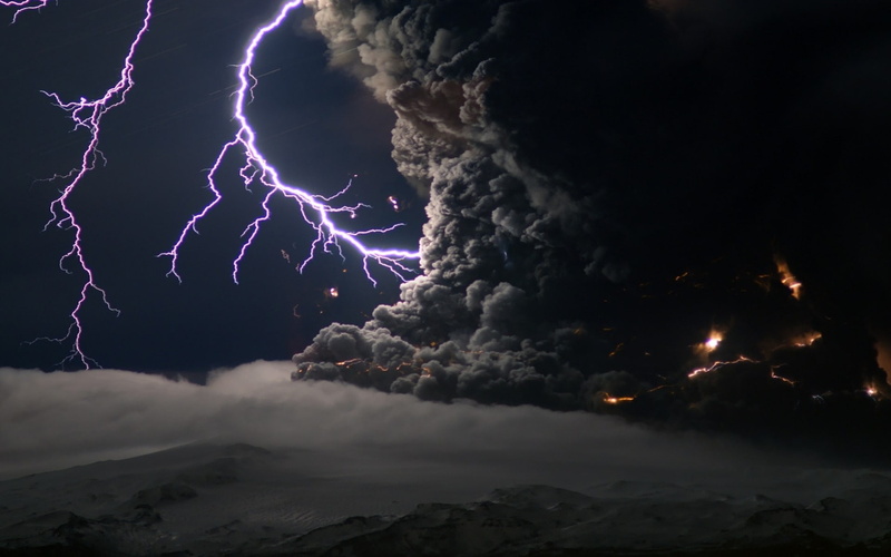 Lightning, extreme weather, nature, 1080P, no people, cloud - sky, illuminated, Electricity, Elements, Tornado, storm, Blackness, ominous, Category, forked lightning
