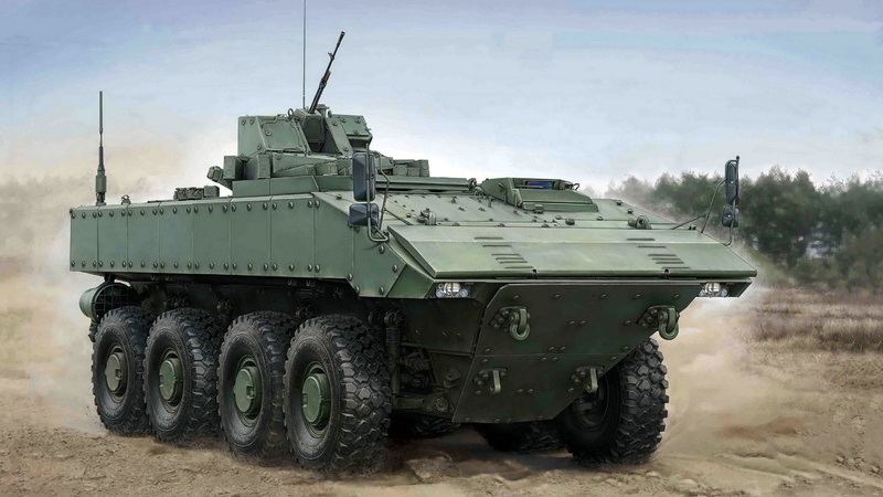 armored combat vehicle, Boomerang, middle weight category, wheeled platform, Unified combat platform codenamed " boomerang", 1080P, promising wheeled platform