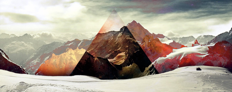 multiple display, sunrise - Dawn, no people, mountain Peak, adventure, scenics - nature, snow, beauty In Nature, cloud - Sky, hill, cold temperature, stone - Object