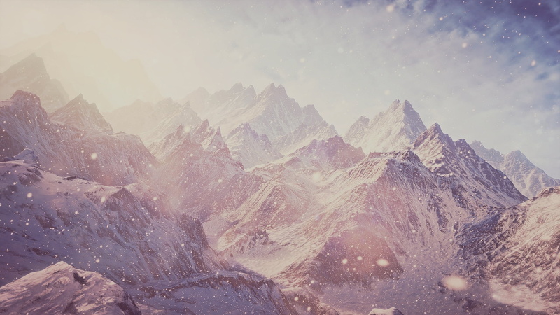 mountains, rock - Object, panoramic, environment, snow, ice, valley, snowing, blue, sunset, hill, sunlight, tourism, adventure, cloud - Sky, outdoors, mountain Range