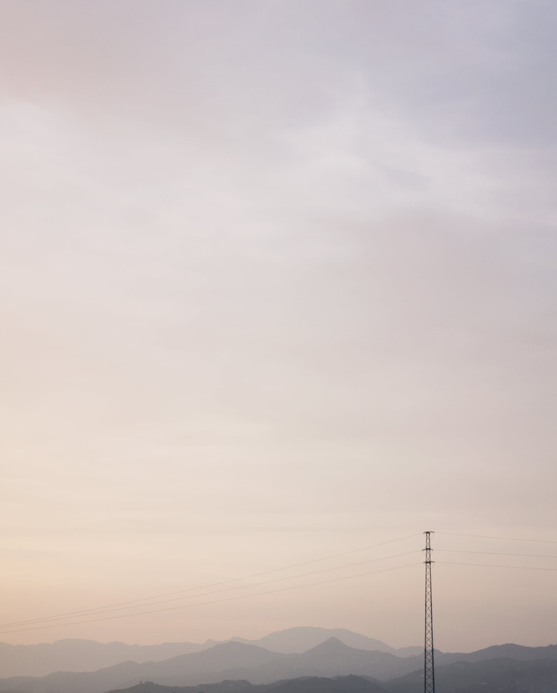 tranquility, connection, transmission, pink, scenics, beauty in nature, electricity, gradient, outdoors, peaks, horizon, tranquil scene, aerial, mountain