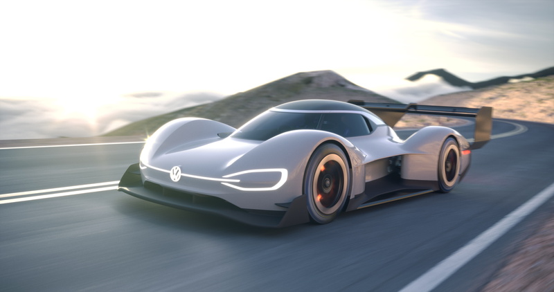 2018, 4K, Electric cars, car, Volkswagen I.D. R Pikes Peak, black, 4K