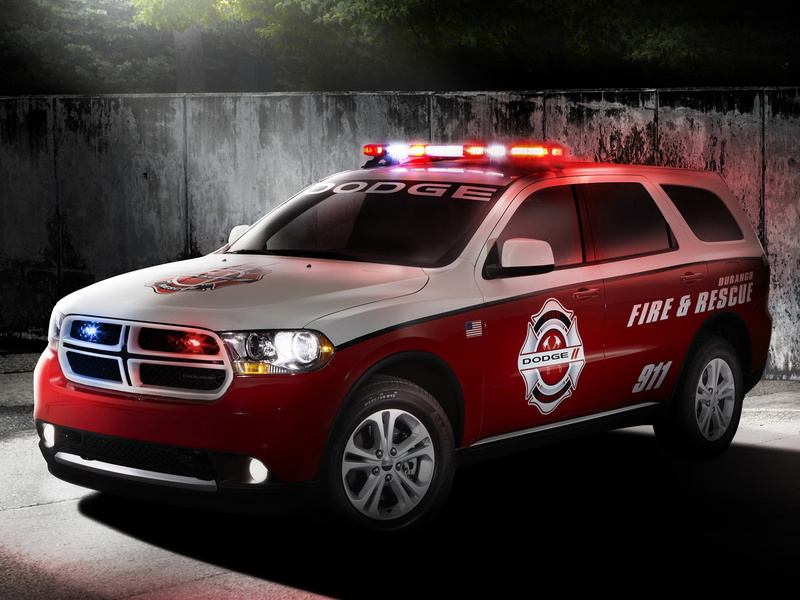 durango, 1080P, Red, Dodge, white, Fire, suv, Car, Rescue