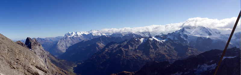 mountain range, landscape, extreme terrain, environment, rock, panoramic, scenics - nature, photography, Switzerland, no people, snow, climate, blue, mountain ridge