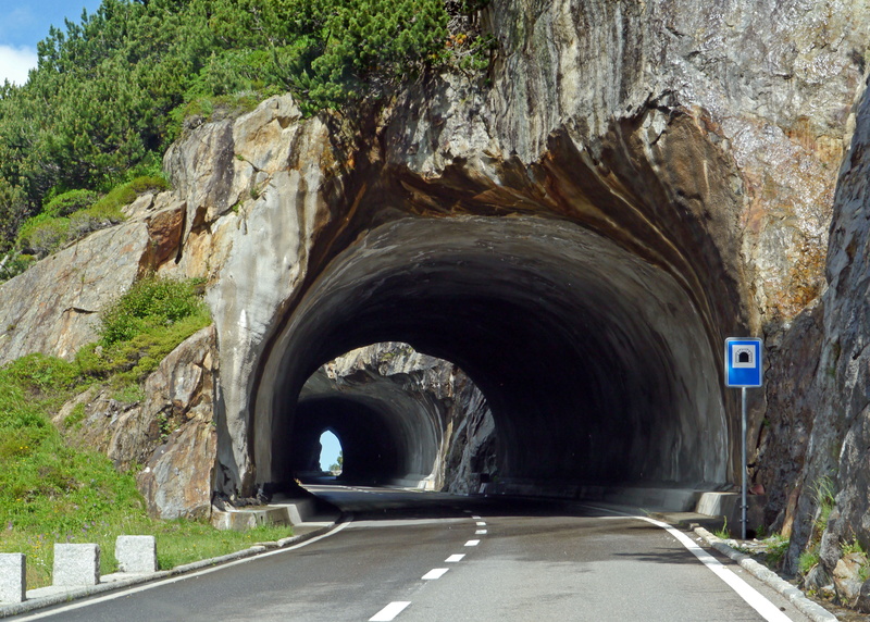tunnel, diminishing perspective, the canton of uri, rock, central alps, day, arch, sign, rock formation, landscape, tunnel route, alpine, switzerland, nature