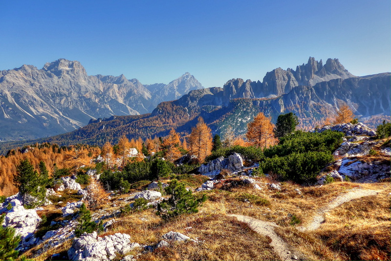 nature, sorapis, plant, landscape, hiking, day, tree, tranquility, idyllic, mountain, snowcapped mountain, remote, formation, no people, alm, mountain range